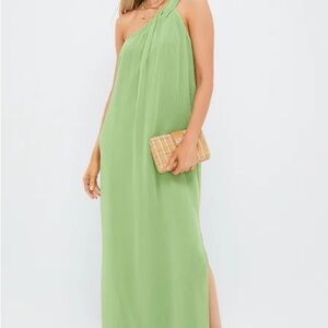 Pomander Place Green Maxi Dress